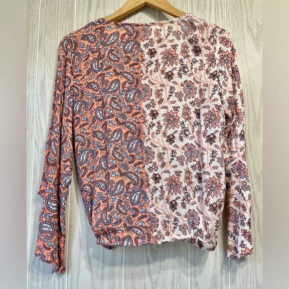 Willow & Root Paisley Surplice Top Size S NWT - Picture 6 of 7